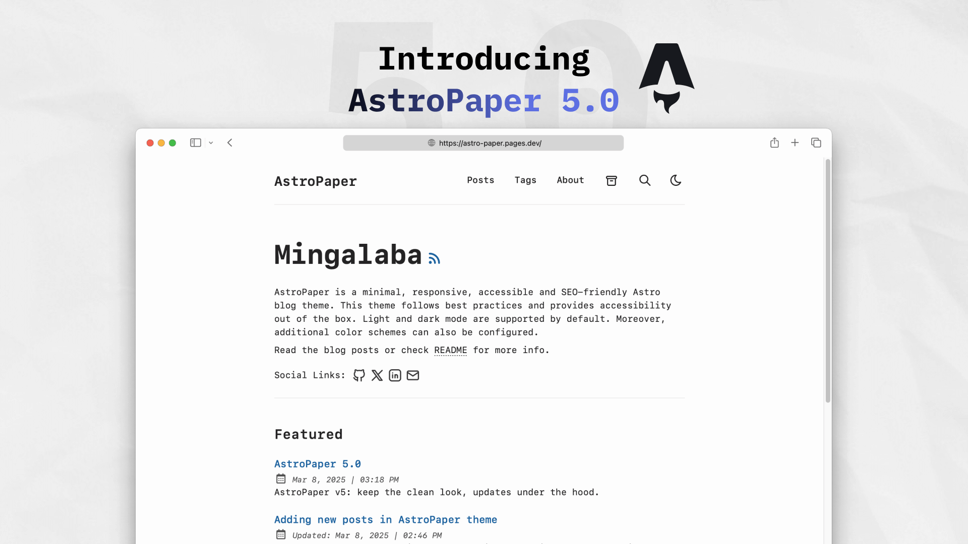 AstroPaper v5